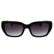 Ralph Lauren Rektangulära solglasögon svart Havana stil Black, Unisex