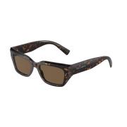 Dolce & Gabbana Brun Mörk Ram Solglasögon Brown, Unisex