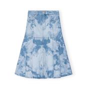 Ganni Denim Skirts Blue, Dam