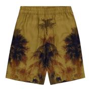 Laneus Palmtryckta Bermuda Shorts Multicolor, Herr