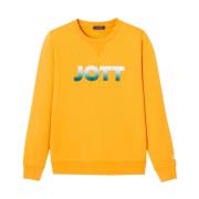 Jott Ekologisk Bomull Logo Sweatshirt - Gul Yellow, Dam