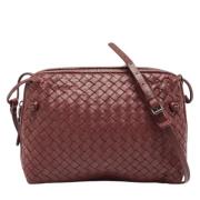 Bottega Veneta Vintage Pre-owned Laeder axelremsvskor Red, Dam