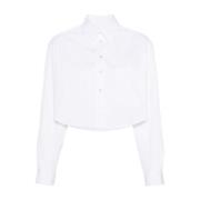 Isabel Marant Vit Poplin Klassisk Skjorta White, Dam