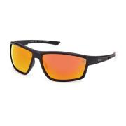 Timberland Rektangulära polariserade solglasögon orange speglade Black...