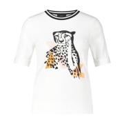 Marc Cain T-shirt med gepardtryck White, Dam