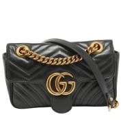 Gucci Vintage Pre-owned Laeder axelremsvskor Black, Dam