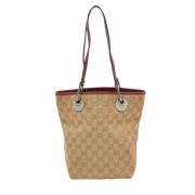 Gucci Vintage Pre-owned Laeder totevskor Beige, Dam