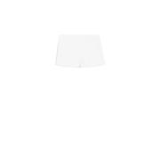 Max Mara Vita Shorts med Stora Framfickor White, Dam