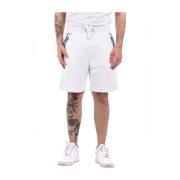 Love Moschino Vita sportiga shorts för män White, Herr