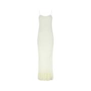 Khaite Elegant Ivory Silk Dress White, Dam