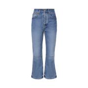 Jacquemus Denim Jeans med Paw Leg Blue, Dam