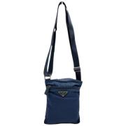 Prada Vintage Pre-owned Tyg prada-vskor Blue, Dam