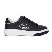 Dsquared2 Svarta Bumper Sneakers Ss24 Black, Herr