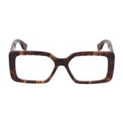 Fendi Fyrkantiga Acetatglasögon Modell Fe50072I Brown, Unisex