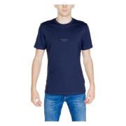 Guess Herr Bomull Tee Höst/Vinter Kollektion Blue, Herr