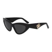 Dolce & Gabbana Cat Eye Solglasögon DG 4439 Black, Unisex