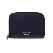 Salvatore Ferragamo Läderplånbok Blue, Herr