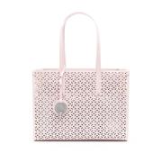 Emporio Armani Rosa Laser-Cut Detalj Handväska Pink, Dam