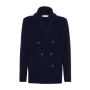 Brunello Cucinelli Lyxiga Tröjor Kollektion Blue, Herr