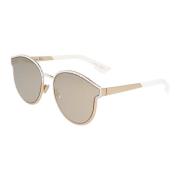 Dior Rund Metall Solglasögon Trend Yellow, Unisex