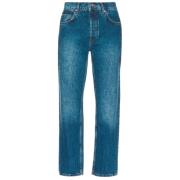 Anine Bing Casual Boyfriend Fit Jeans Blue, Dam