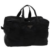 Prada Vintage Pre-owned Nylon handvskor Black, Dam