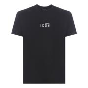 Dsquared2 Högkvalitativ svart herr T-shirt Black, Herr