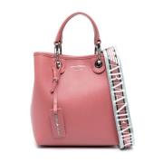 Emporio Armani Shoppingväska med justerbar rem och avtagbar påse Pink,...