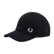 Fred Perry Klassisk Pique Keps Svart Black, Herr