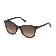 Guess Stiliga solglasögon med brun gradient lins Brown, Dam