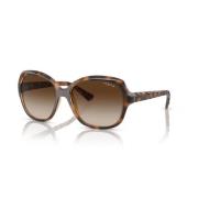 Vogue Fyrkantiga solglasögon - Stiliga och eleganta Brown, Dam