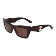 Dolce & Gabbana Cat Eye Solglasögon DG 4435 Brown, Dam