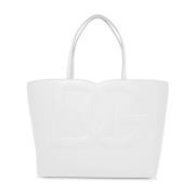 Dolce & Gabbana Quilted DG Logo Tote Bag White, Dam