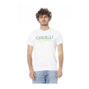 Cavalli Class T-shirt med logotryck White, Herr