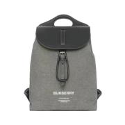 Burberry Canvas ryggsäck med grå ficka Gray, Unisex
