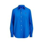 Polo Ralph Lauren Bomull Twill Skjorta Blue, Dam