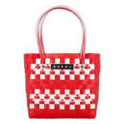 Marni Check Basket Handväska Multi Aw24 Multicolor, Dam