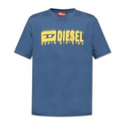 Diesel T-shirt `T-Adjust-Q7` Blue, Herr