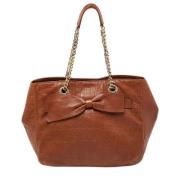 Carolina Herrera Pre-owned Pre-owned Laeder axelremsvskor Brown, Dam