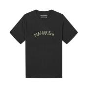 Maharishi Bambu T-shirt Svart Grafiskt Tryck Black, Herr