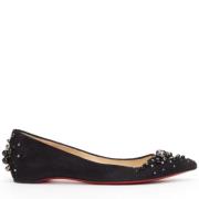 Christian Louboutin Pre-owned Pre-owned Mocka lgskor Black, Dam