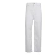 Valentino Garavani Vita Straight Denim Jeans White, Dam