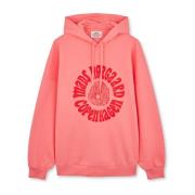 Mads Nørgaard Oversize Harvey Hoodie Sweatshirt Shell Pink Pink, Dam