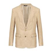 Dolce & Gabbana Linneblazer Beige, Herr