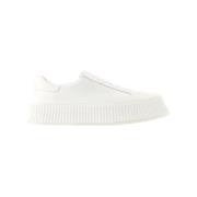 Jil Sander Laeder sneakers Beige, Herr