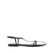 Jil Sander Svarta Bur Sandaler Stiligt Modell Black, Dam