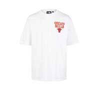 New Era NBA Script Tee White, Herr