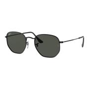 Ray-Ban Hexagonal Metall Solglasögon Black, Herr