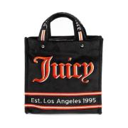 Juicy Couture Sammet Shopper Väska Svart/Mandarin Multicolor, Dam