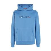 Tommy Hilfiger NY Hoodie med huva och fickor Blue, Herr